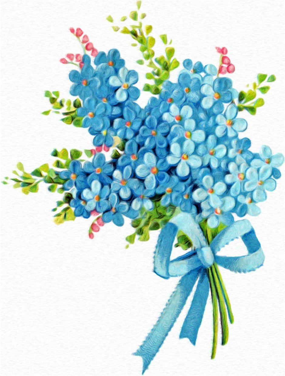 Рисунки цветов цветные