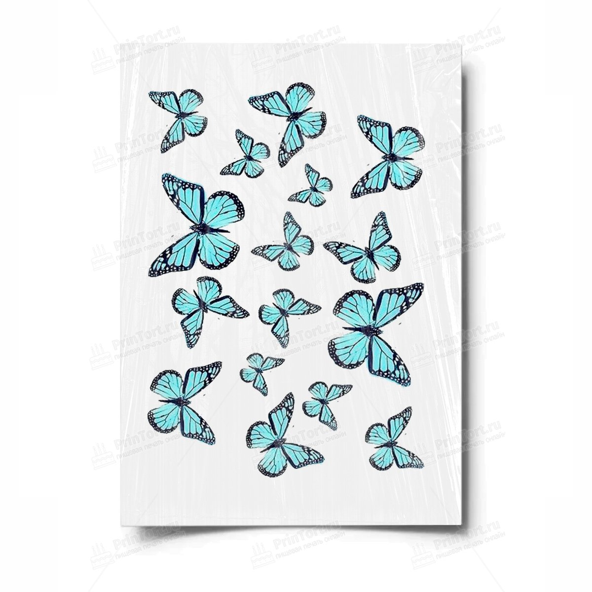 Бабочки для печати на торт