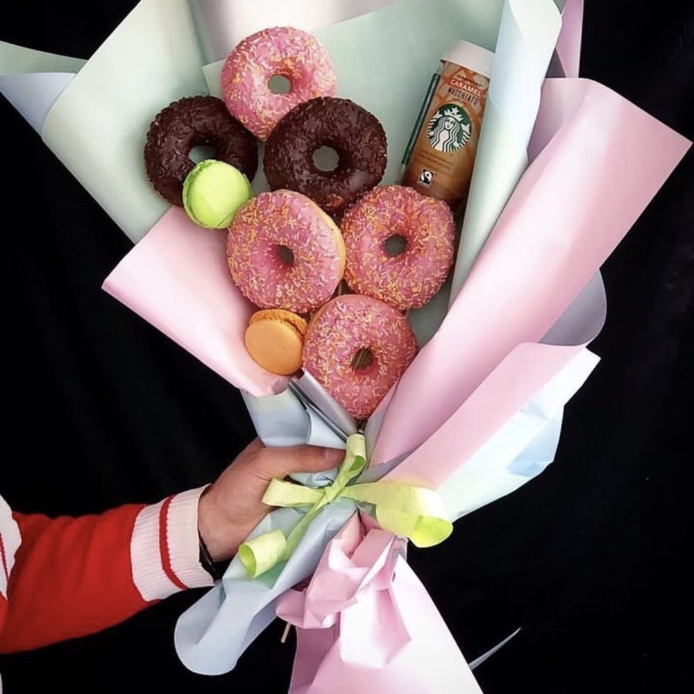 Съедобные букеты для женщин