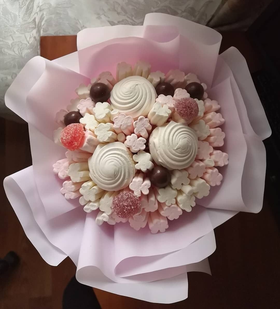 Зефирный букет невесты