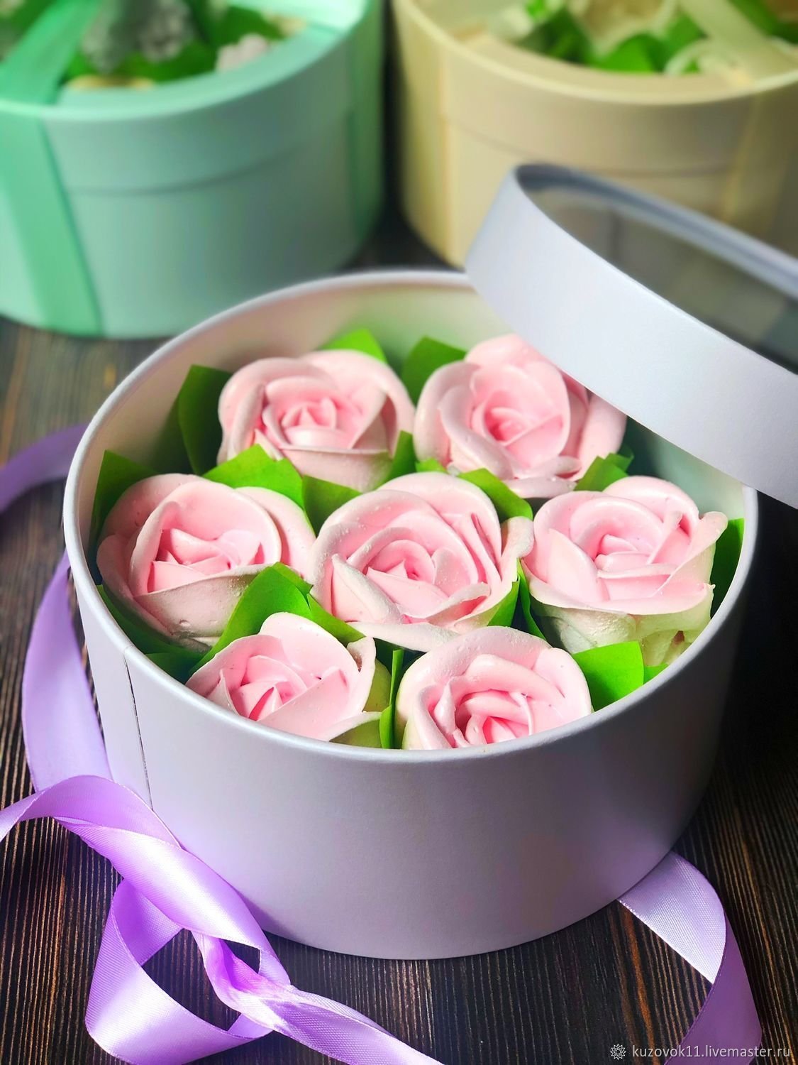 Зефирные розы букет