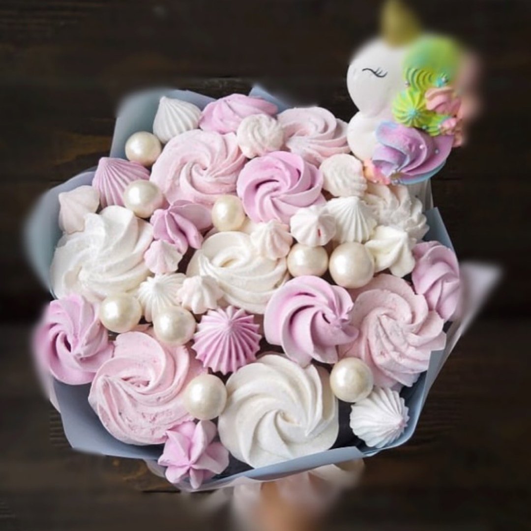 Розы из меренги