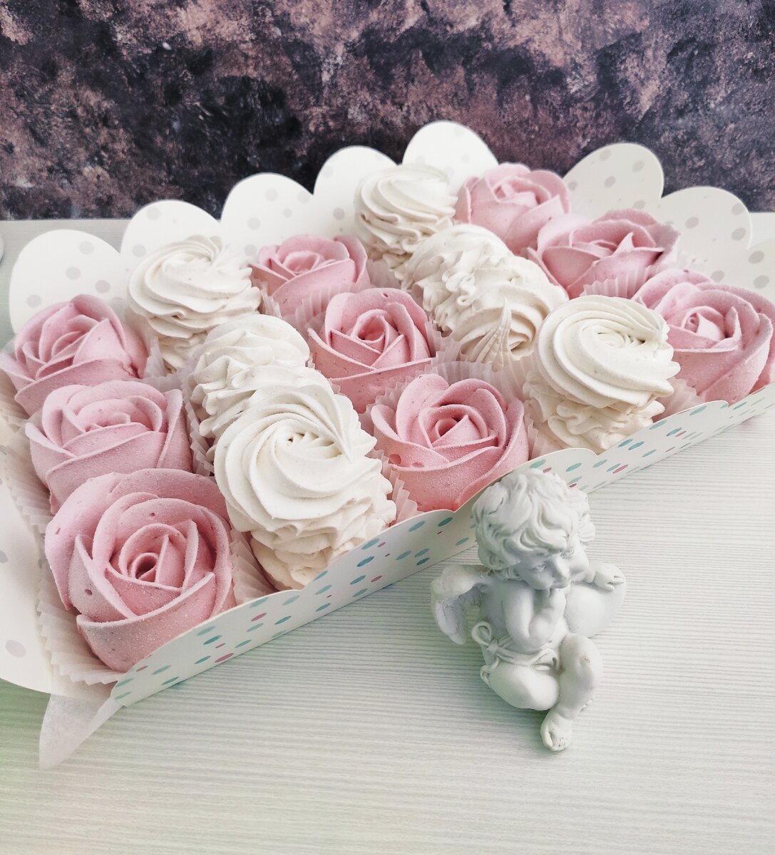 Зефирные розы букет