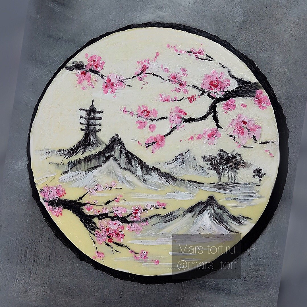 Торт в японском стиле Сакура