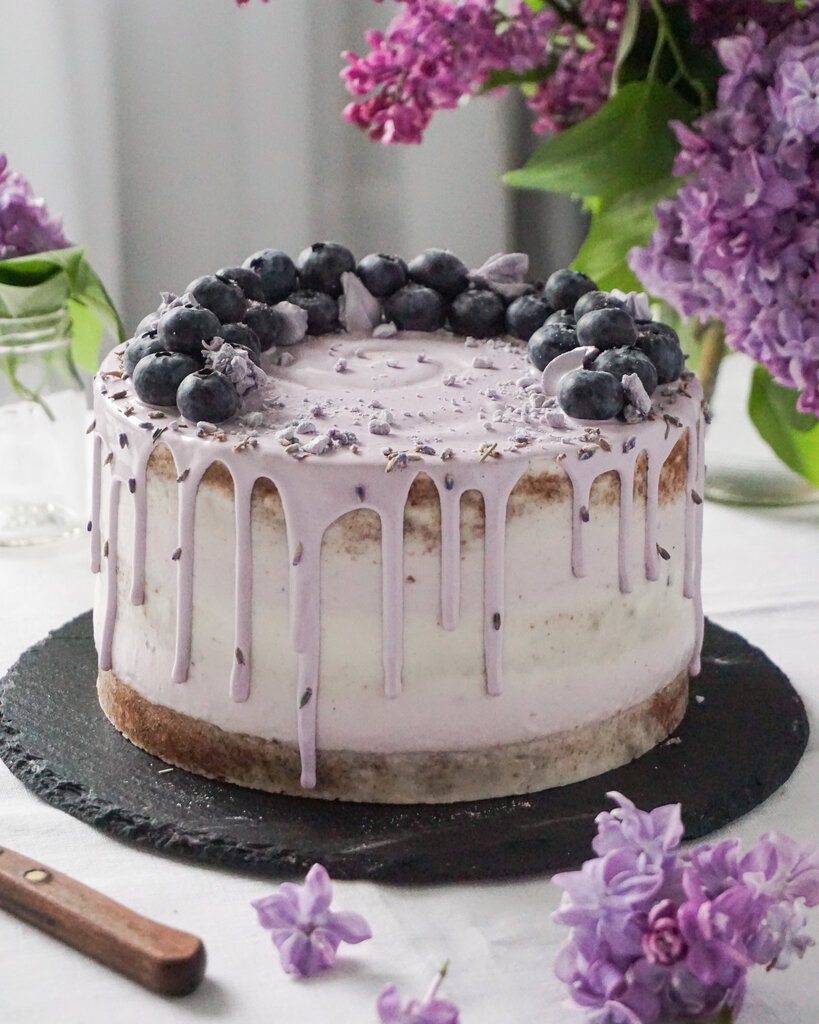 Лавандовый торт
