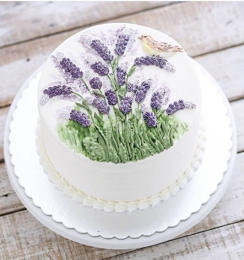 Торт с лавандой