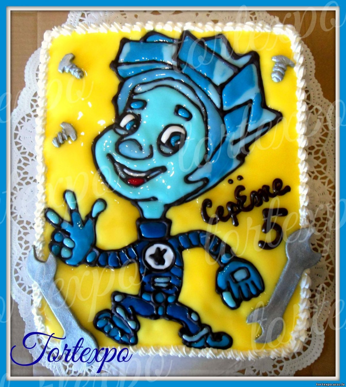 Фиксики фотопечать на торт