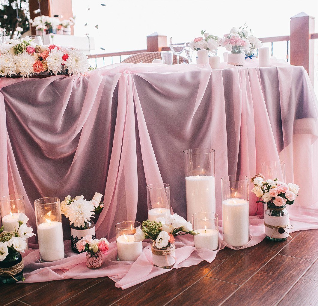 Свадьба в пудровом цвете