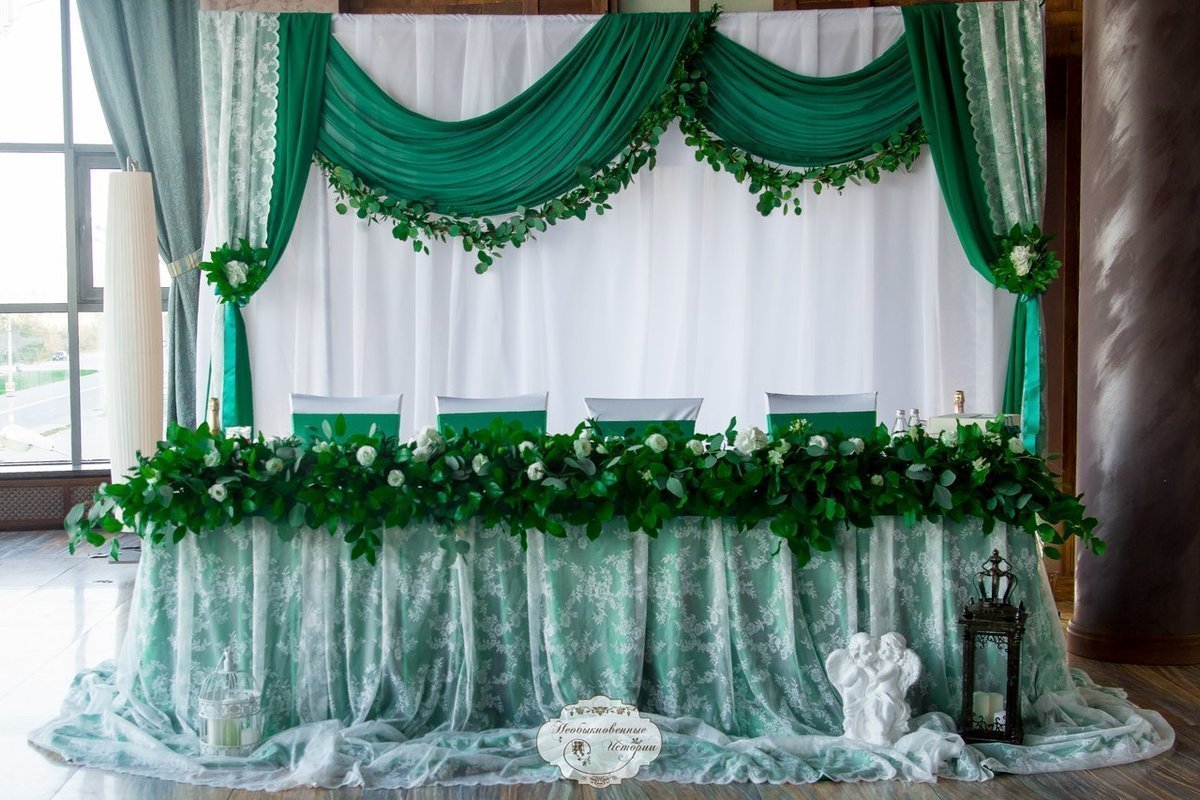 Свадьба в изумрудном цвете