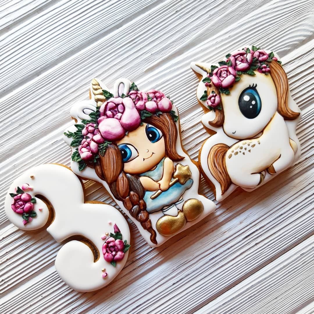 Новогодние Единороги пряники