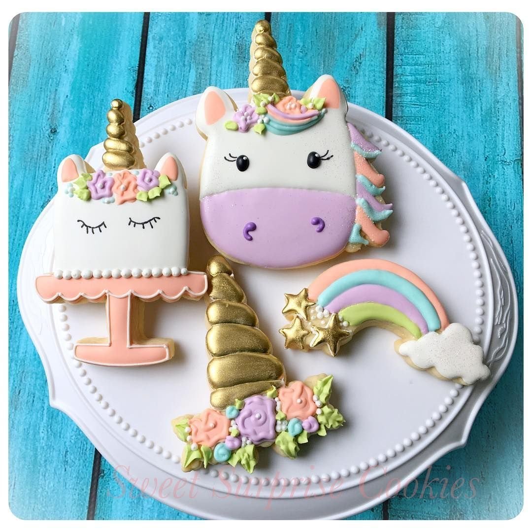 Пряники для торта "Единорог"