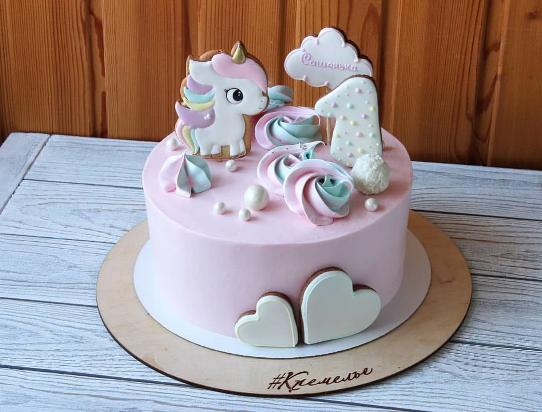Тортик с единорожкой для девочки