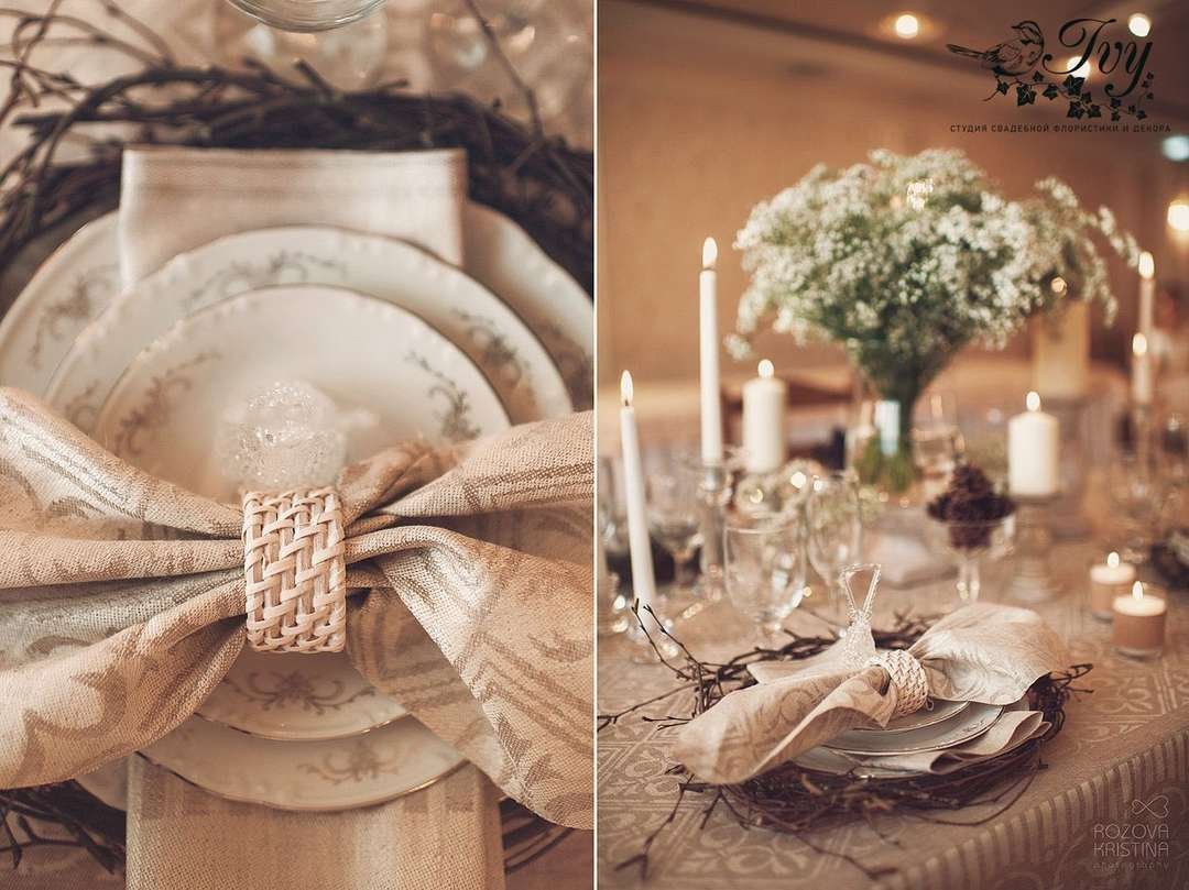 Декор свадьбы в пастельных тонах