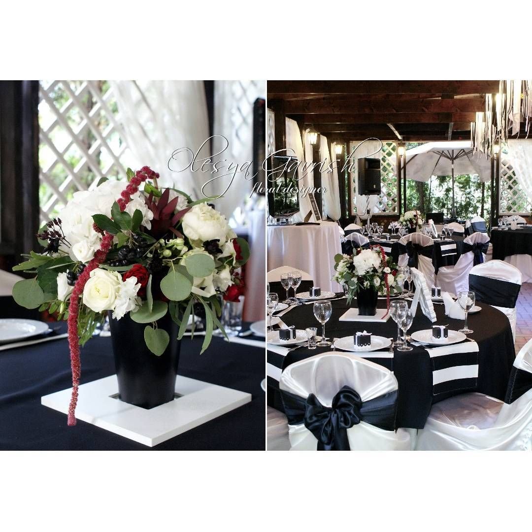 Свадьба в классическом черно .белом стиле