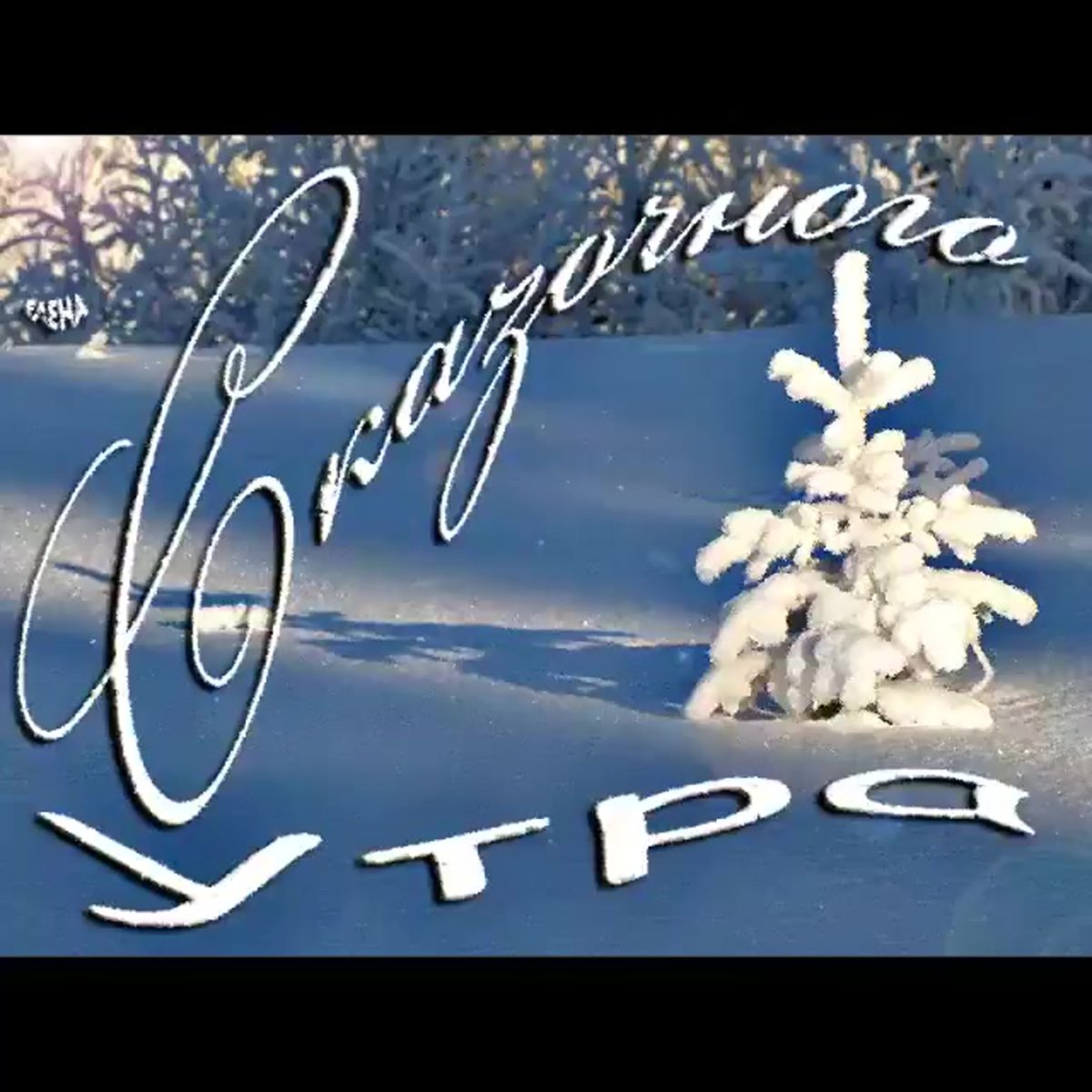 Доброе зимнее предновогоднее утро