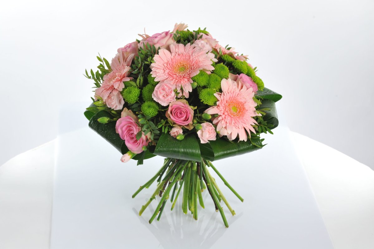 Букет "роза и альстромерия"