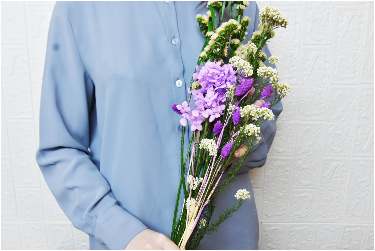 Свадебный букет из статицы