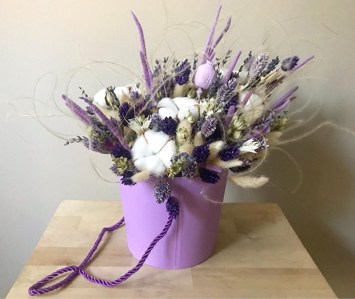 Букет хризантемы статица эустома