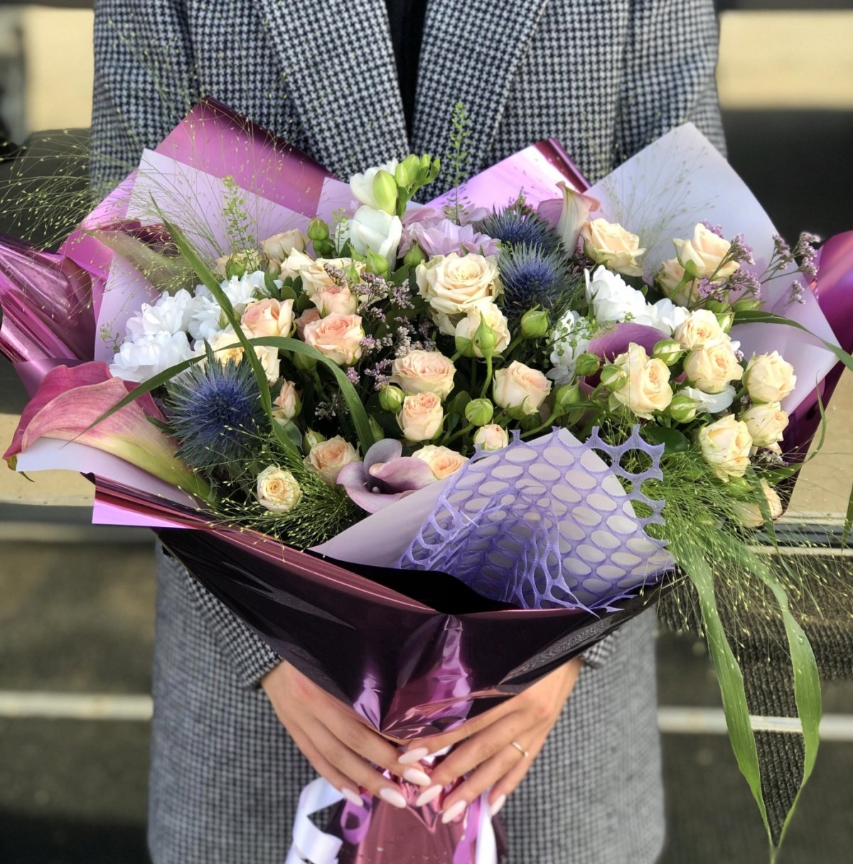 Лаванда целозия лимониум сухоцветы