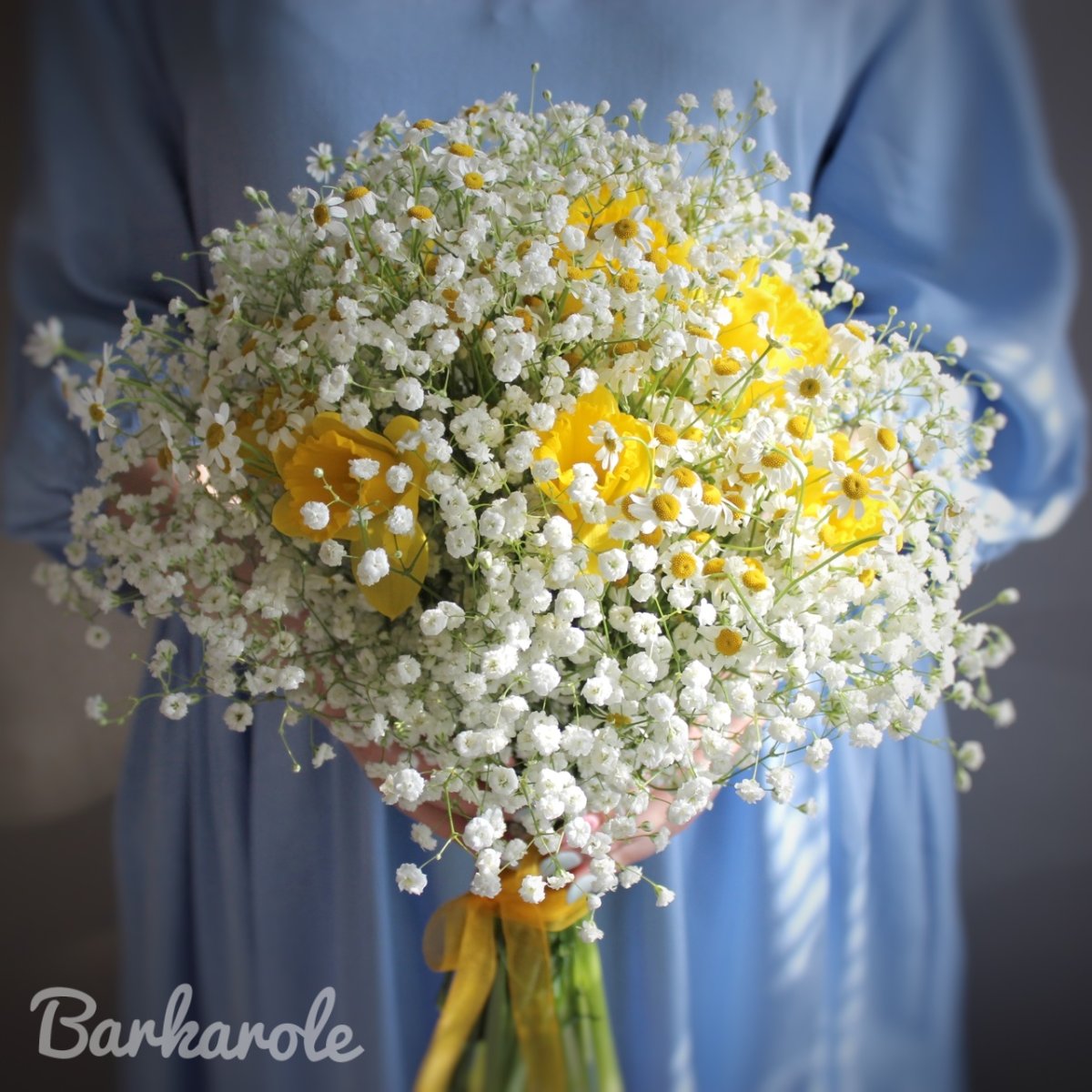 Букет невесты из ромашковых хризантем