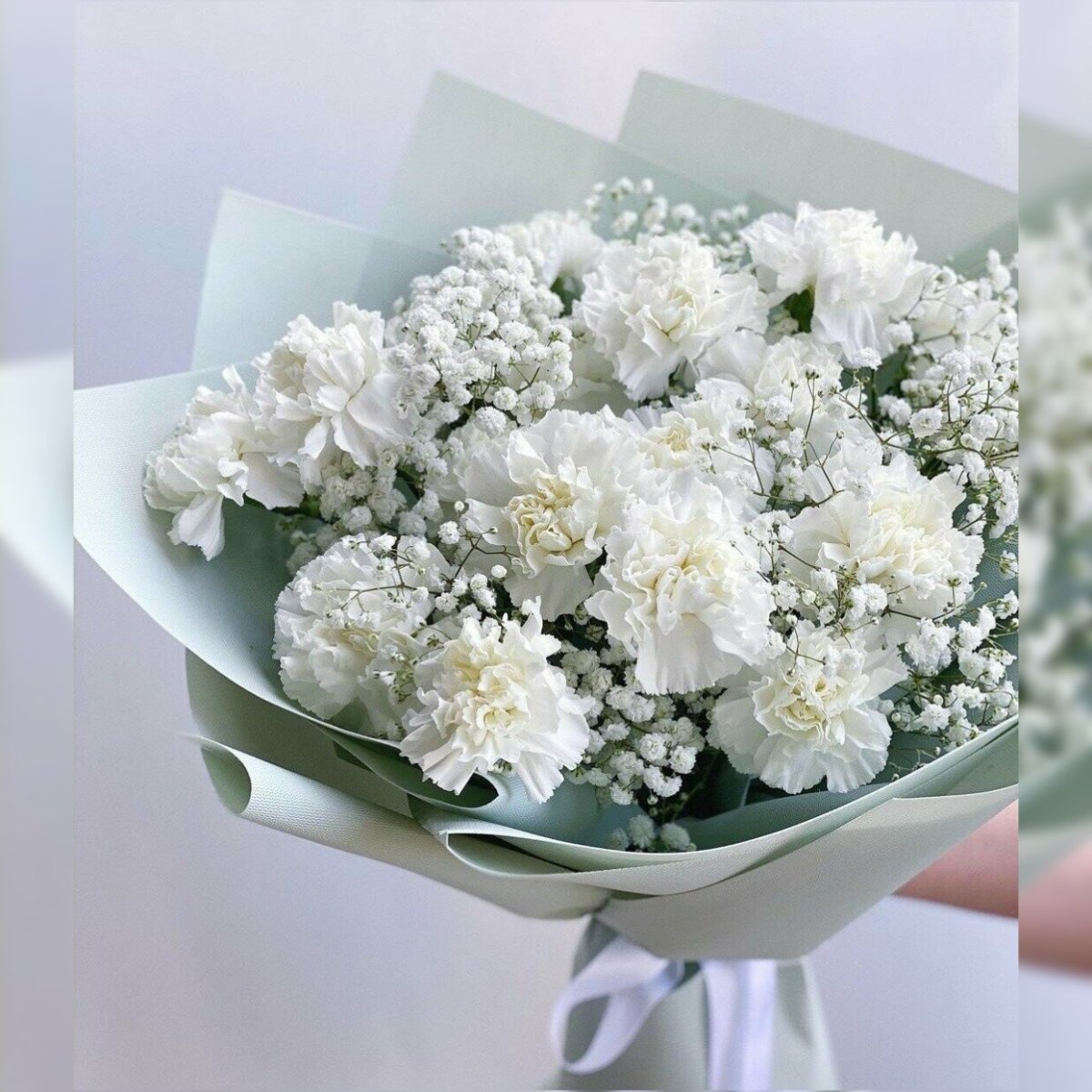 Гипсофила + матрикария букет