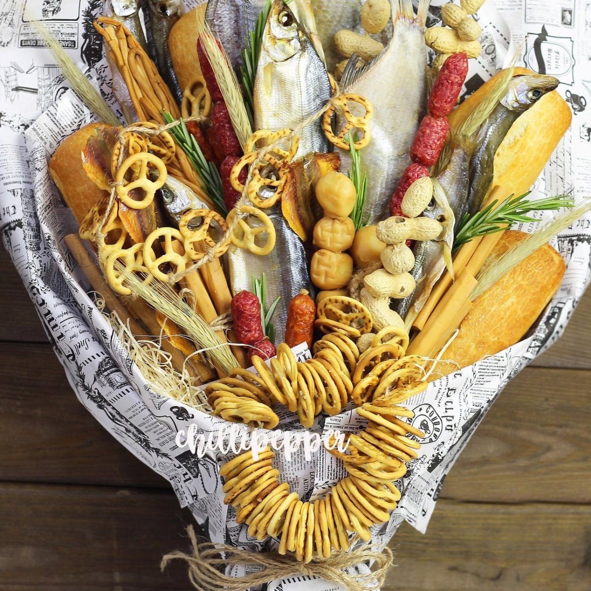 Мужской букет с пивом