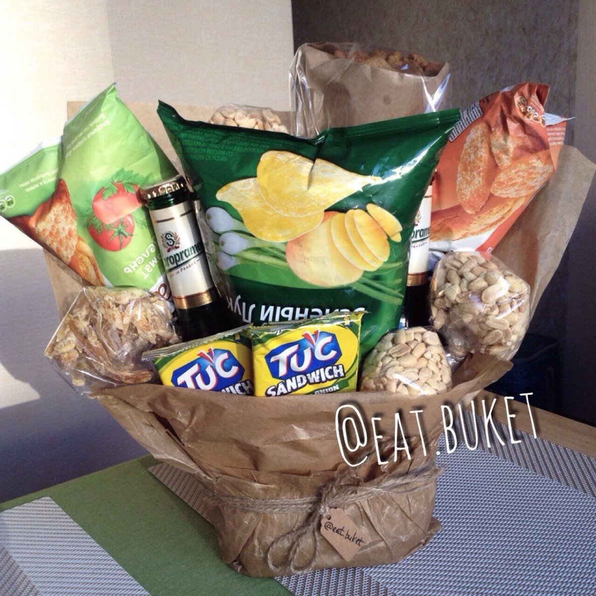 Букет из рыбы и сыра