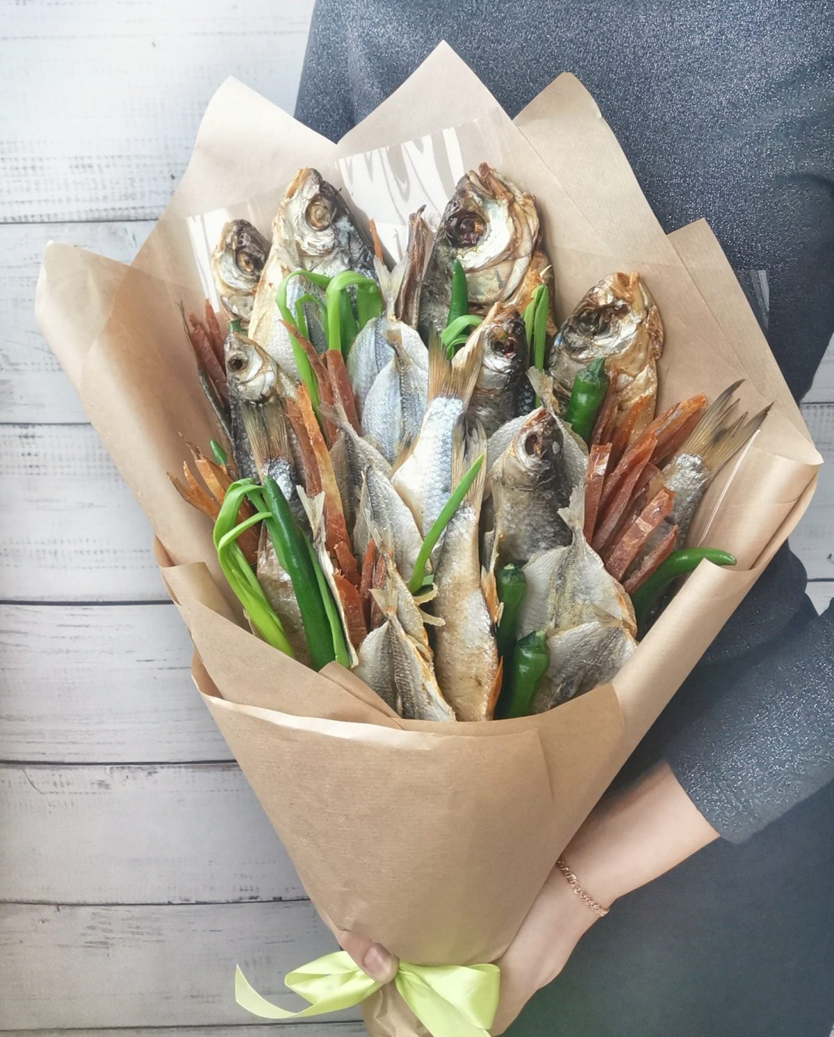 Мужской букет пошагово