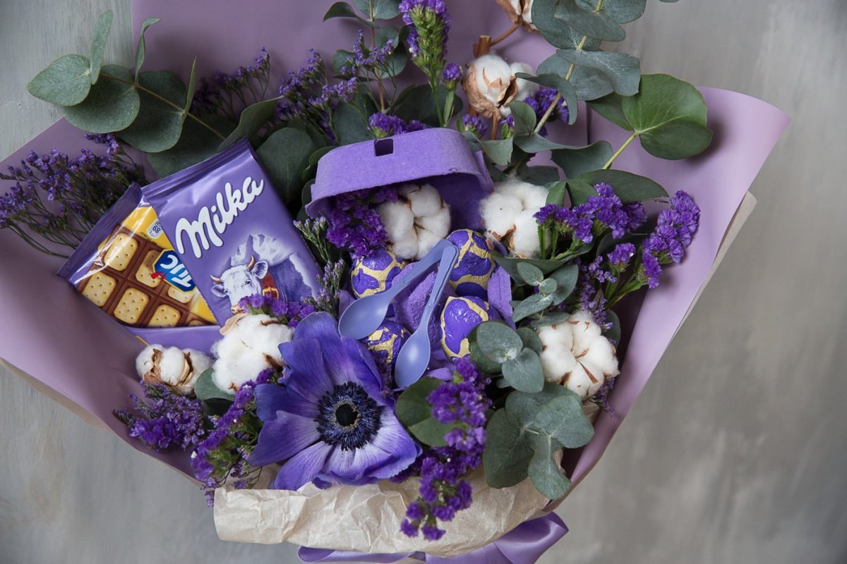 Сладкий букет в сиреневых тонах