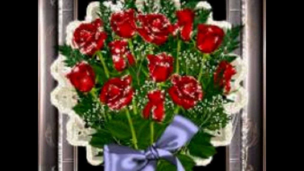 Открытка блестяшка с днем рождения