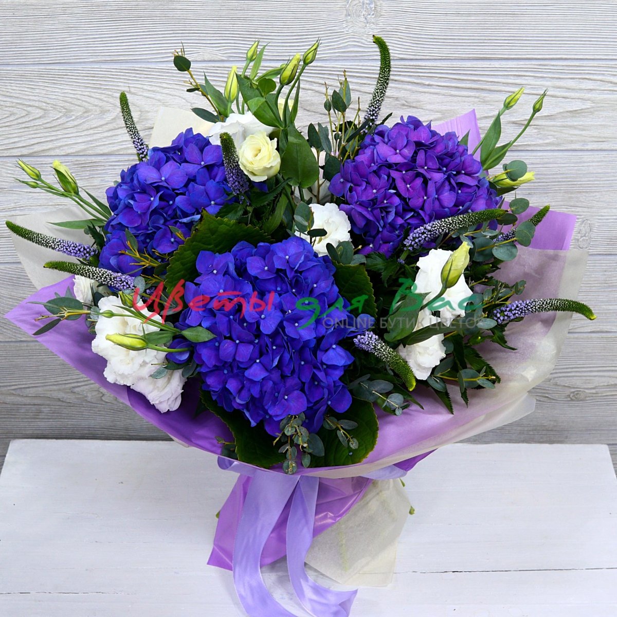 Букет невесты гортензия и эустома