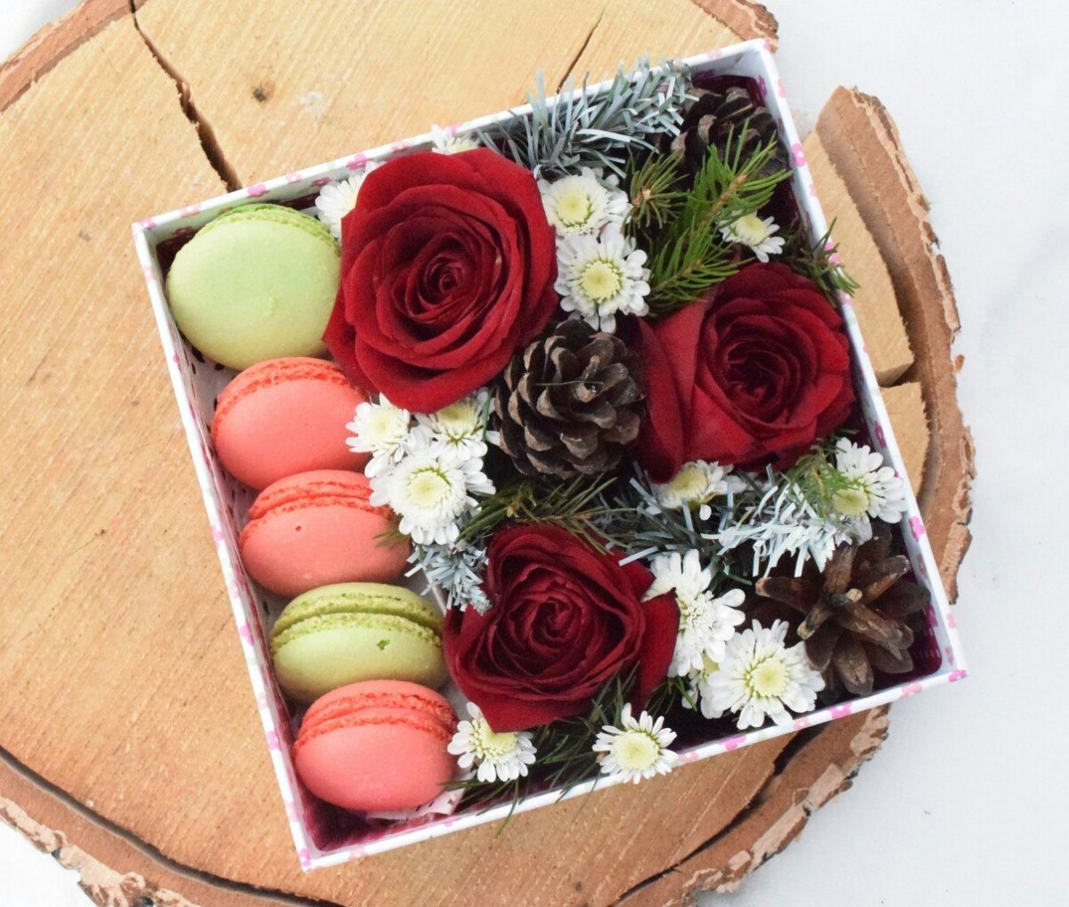 Букет из конфет в коробке