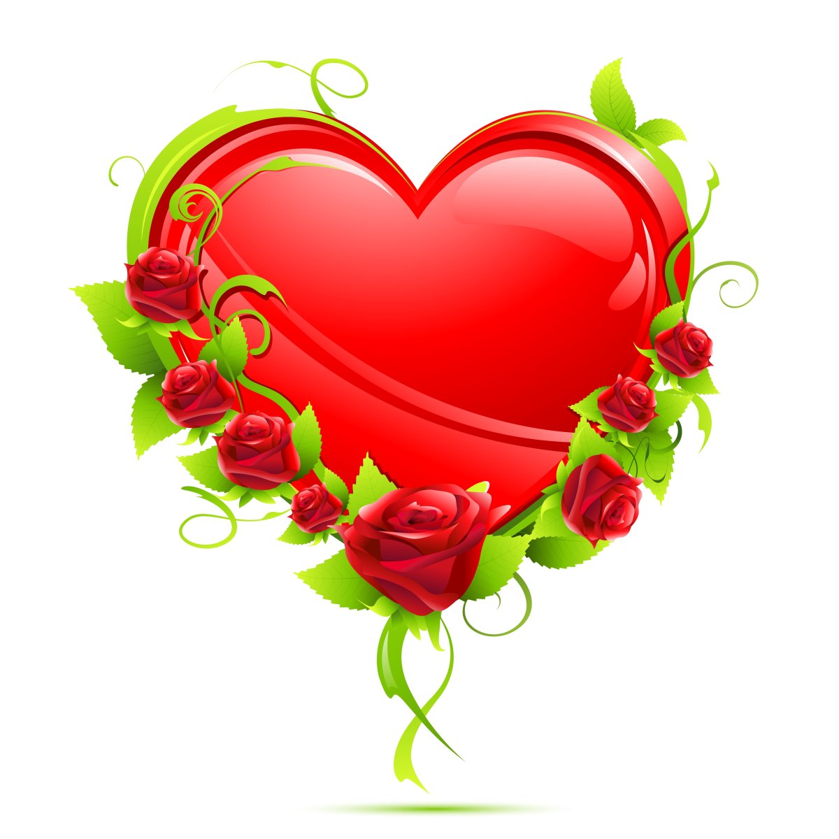 Розочка со смайликом и сердечком