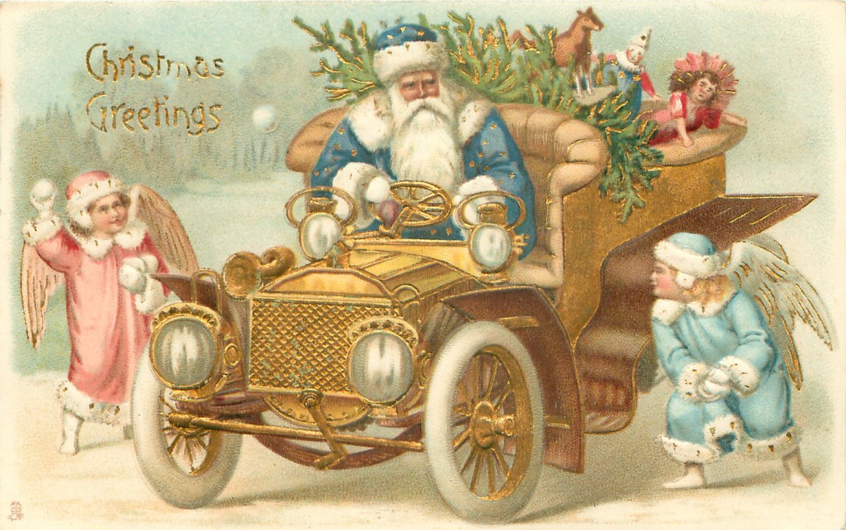 Старинные новогодние открытки