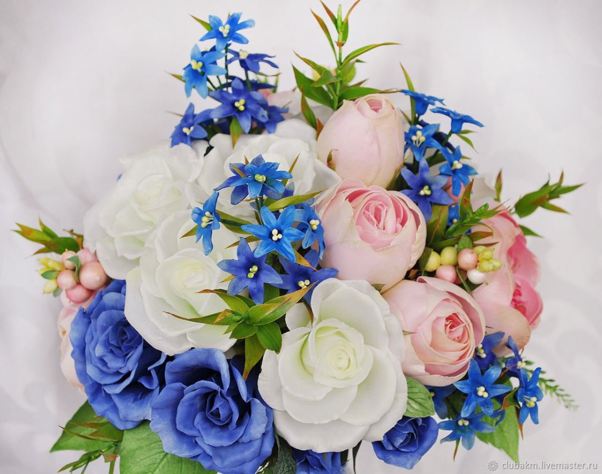 Синий букет