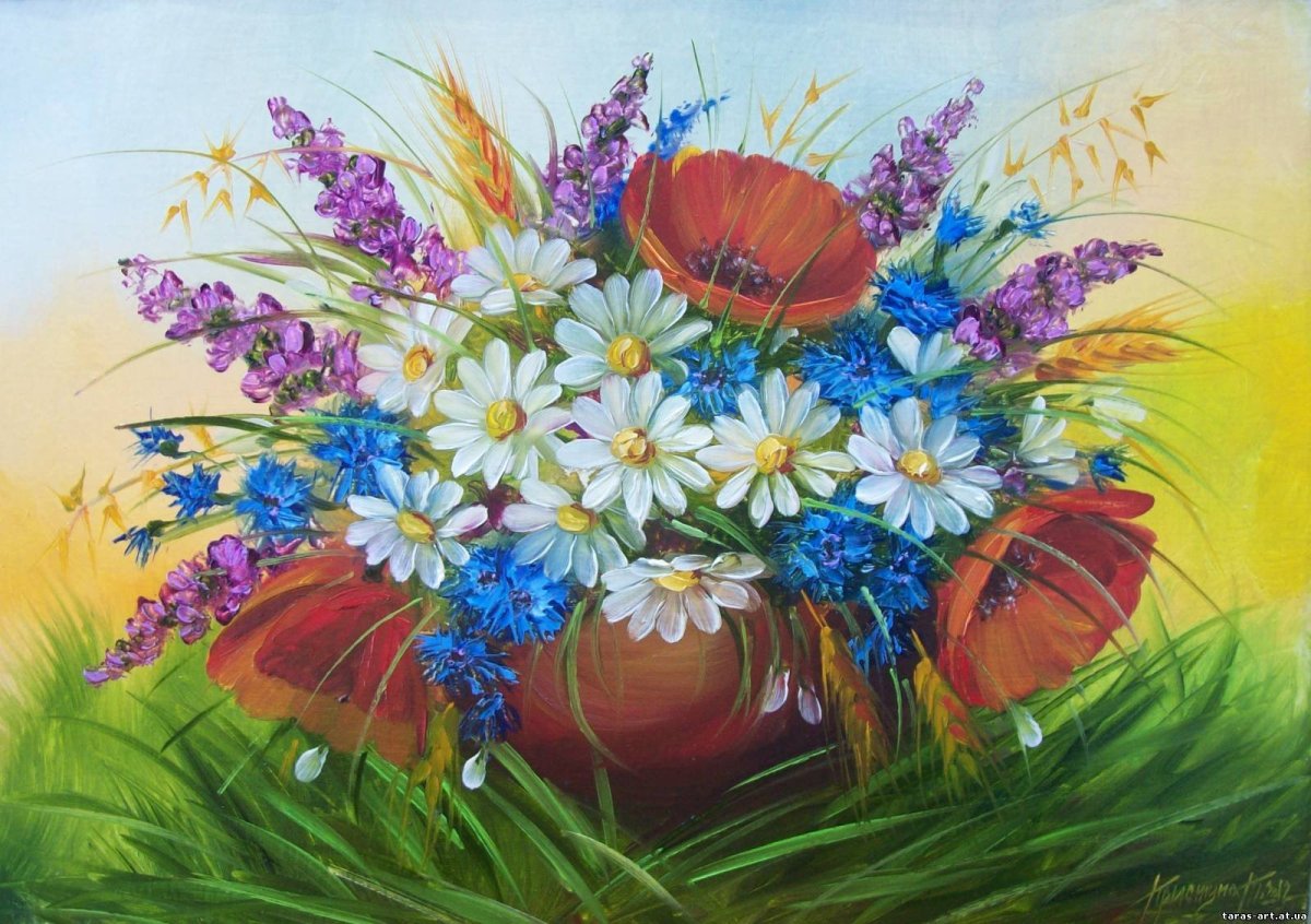 Художник Тарас приступа картины