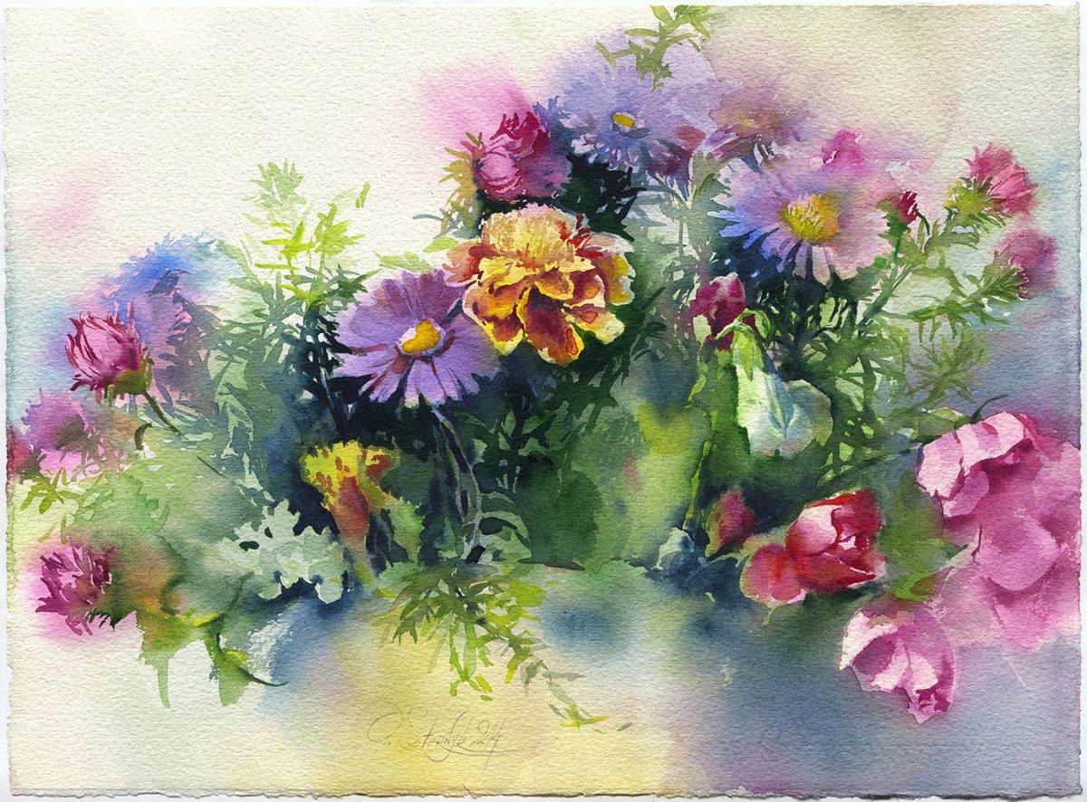 Полевые цветы орнамент