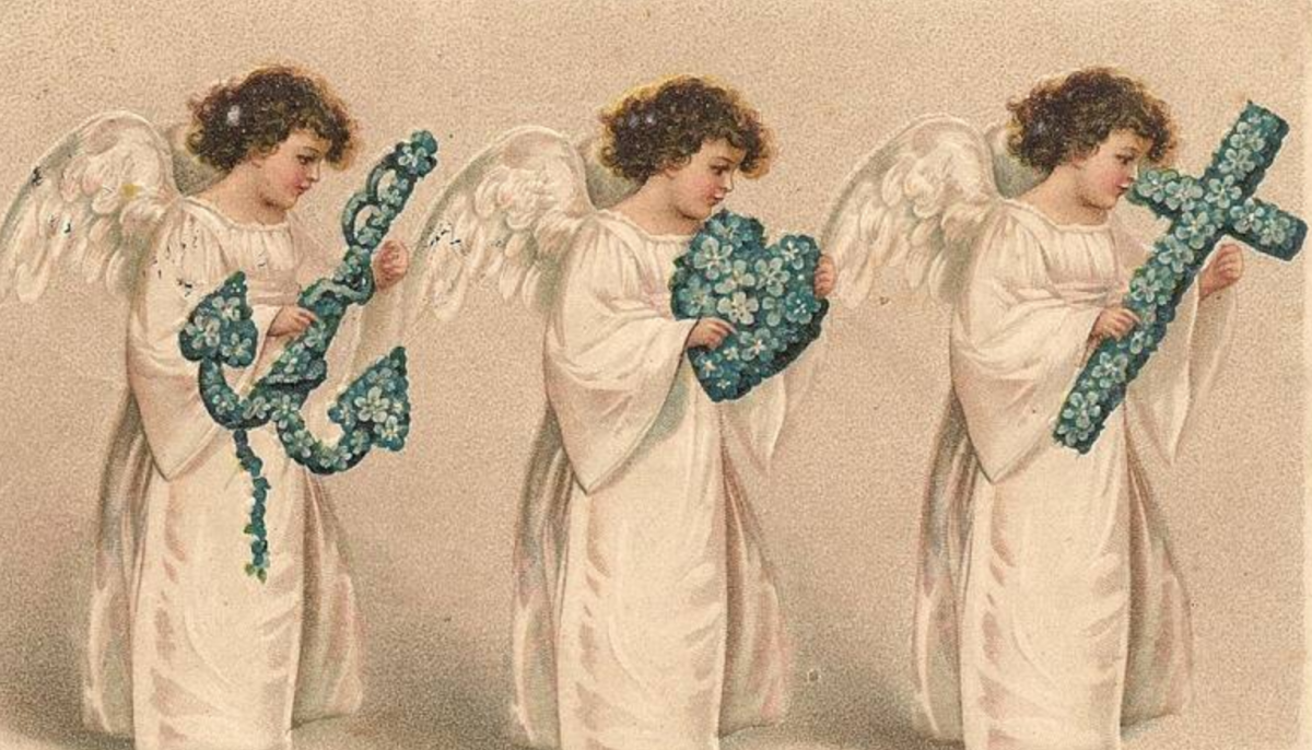 Старинные открытки с днем ангела надежде