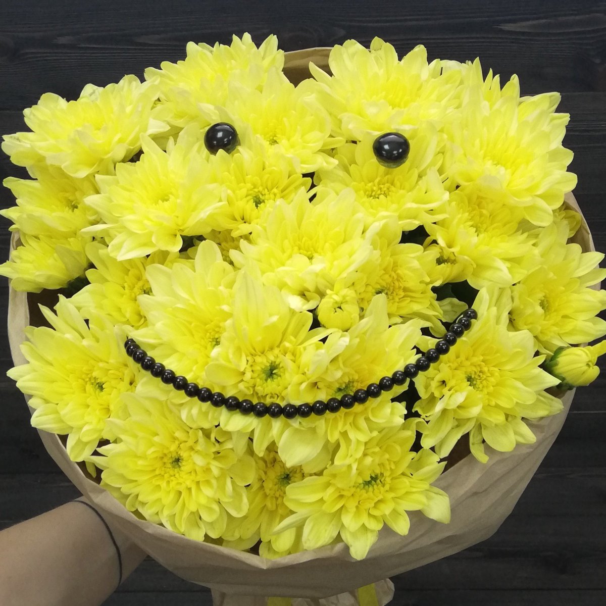 Букет хризантем "пёстрый"