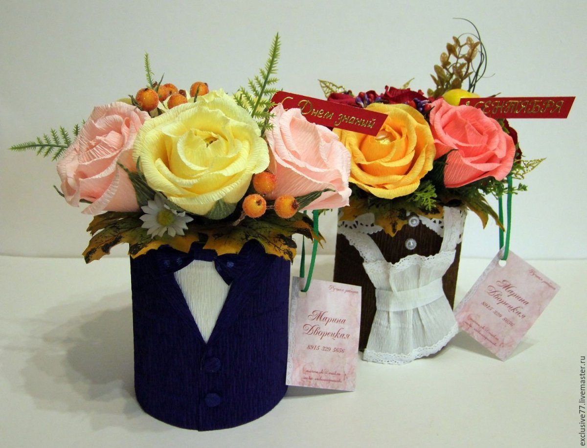 Букет из конфет крокусы мастер класс