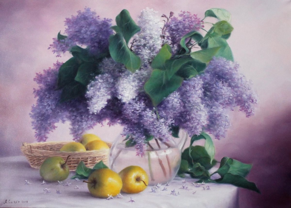 Сирень натюрморт Айвазовского