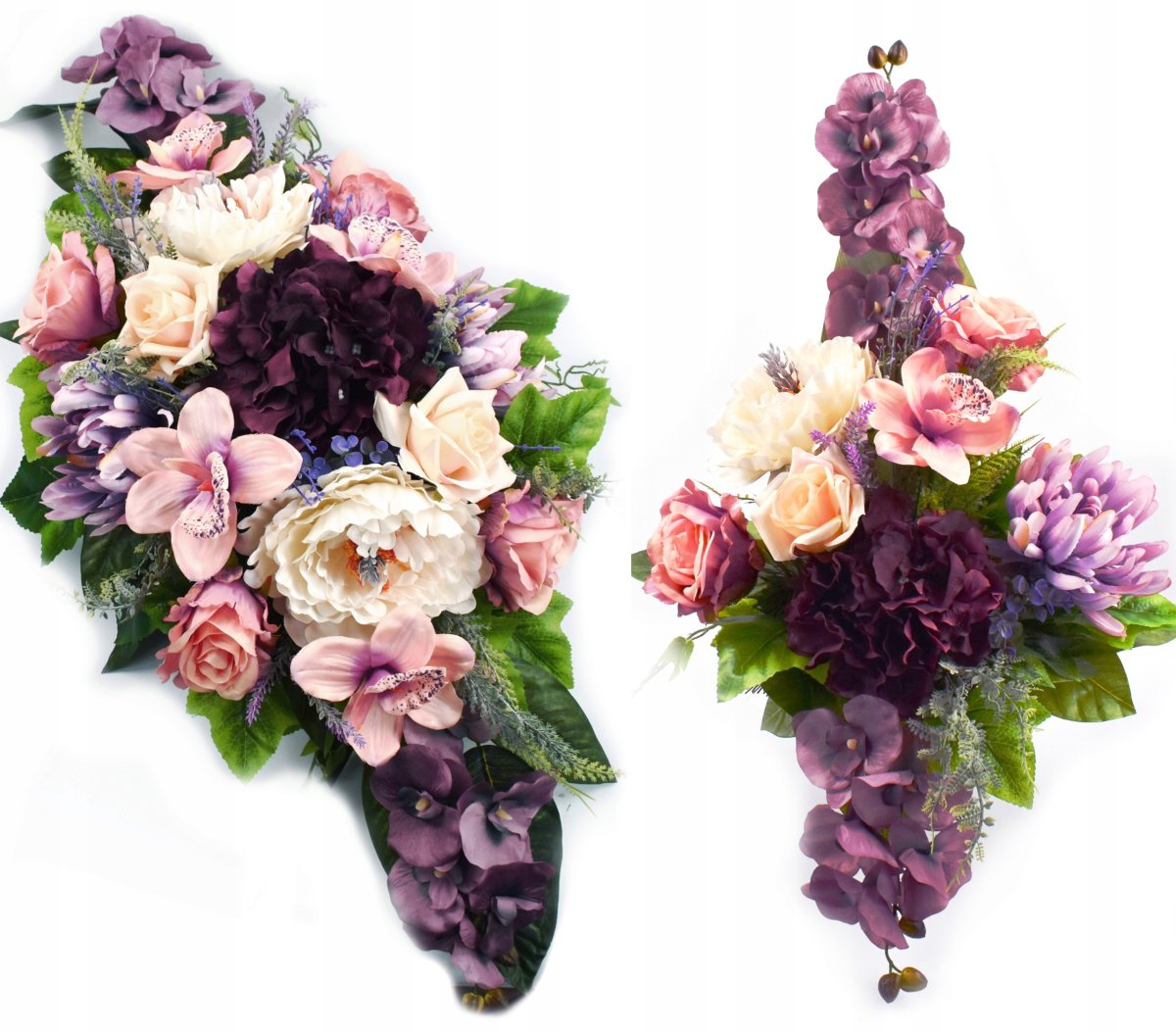 Букеты из искусственных цветов на кладбище