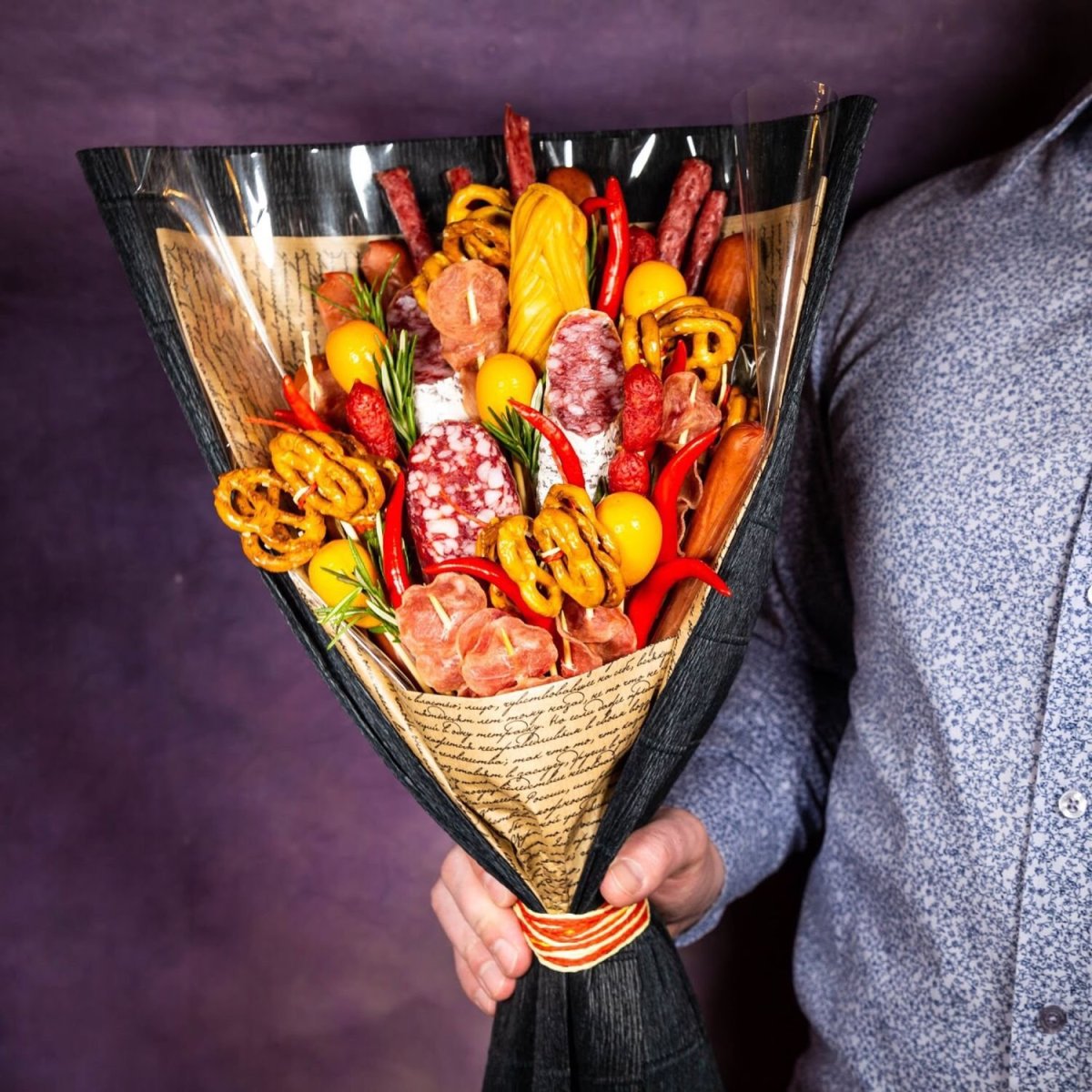 Букет для мужчины из продуктов