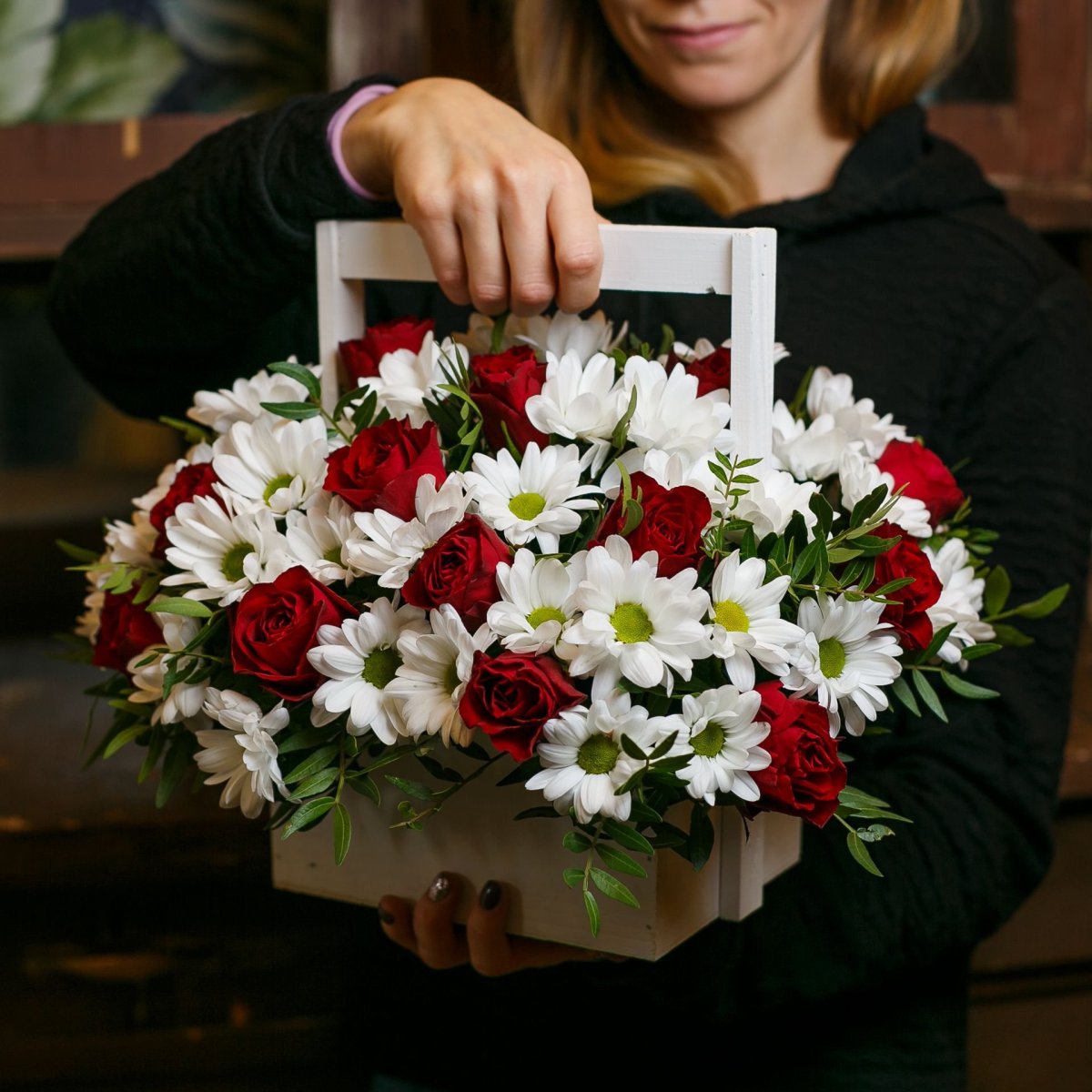 Композиции из кустовых хризантем