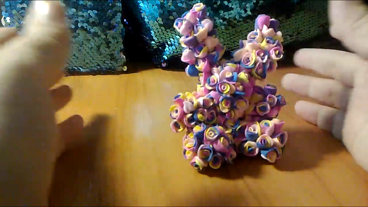 Цветы из пластилина объемные