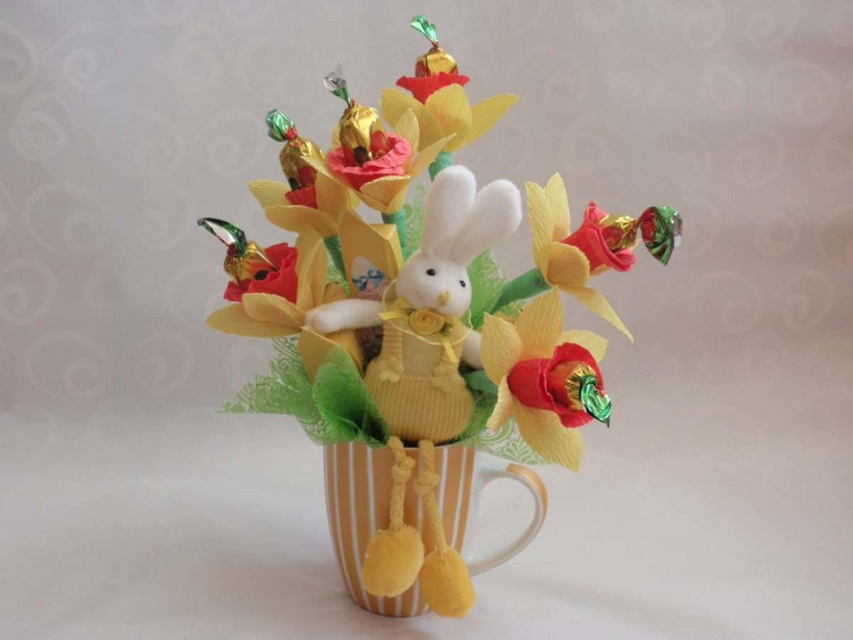 Кактус из пластилина