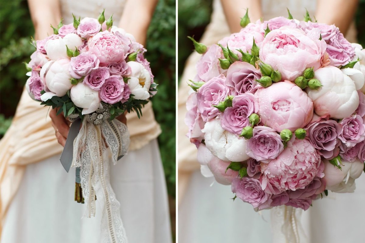 Съедобный букет с пионами