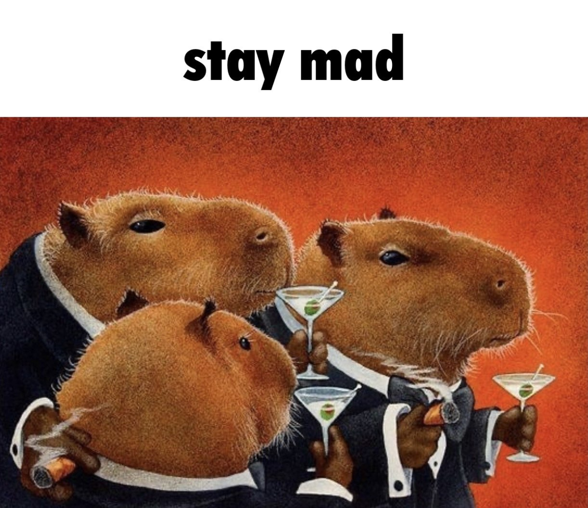 Капибара акварель