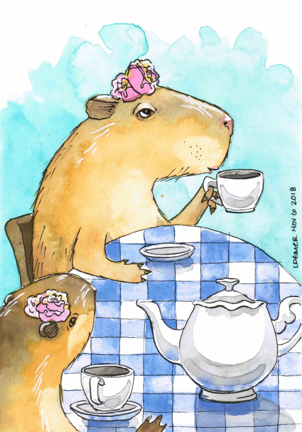 Векторная капибара