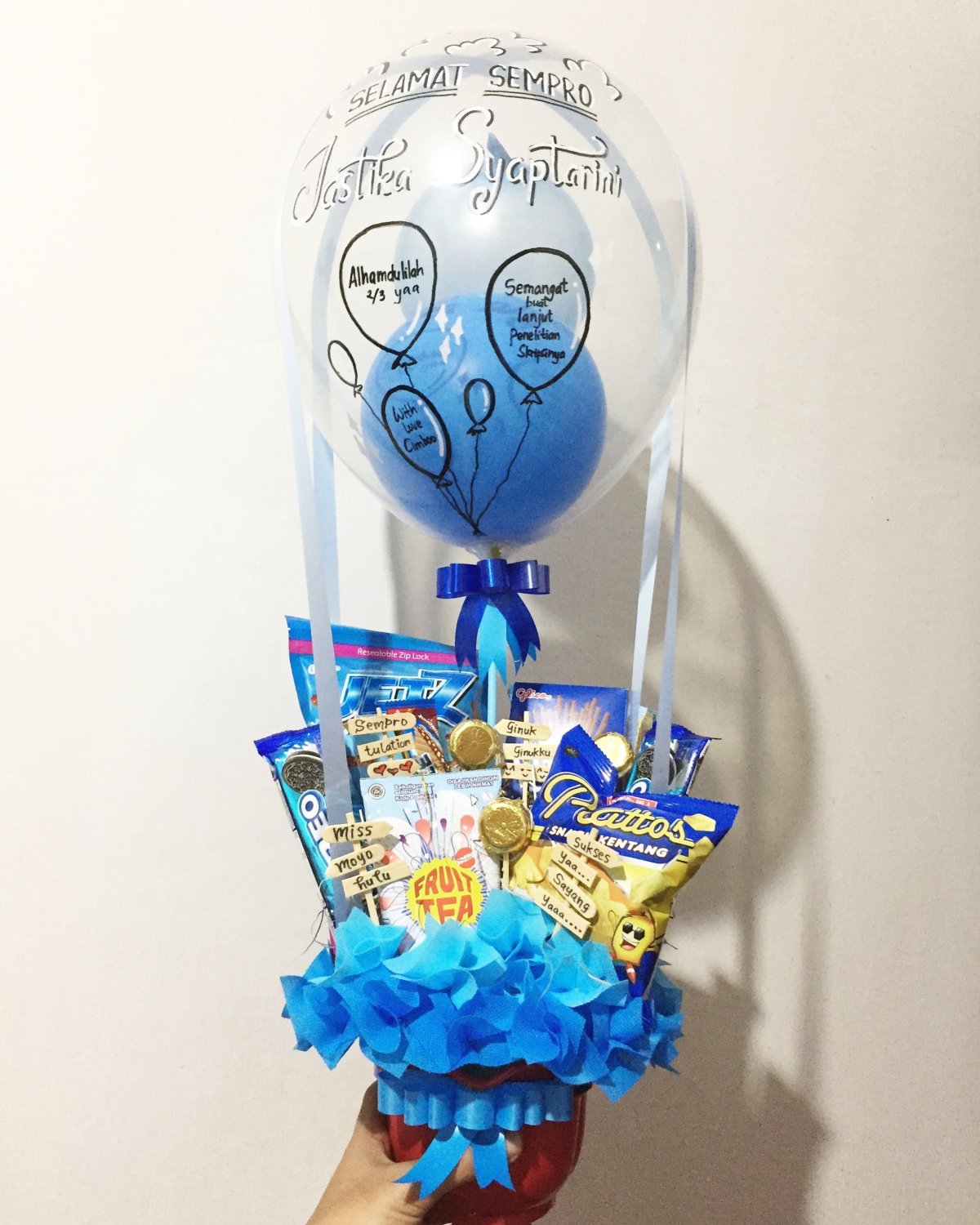 Сладкий подарок в виде воздушного шара